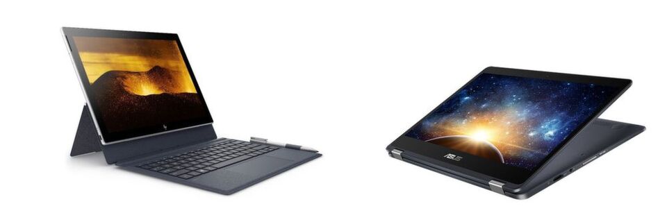 Die ersten 2-in-1-Notebooks mit ARM-Prozessor und Windows 10 sind das HP Envy x2 und das Asus NovaGo. Beide sind mit LTE ausgestattet und sollen eine extrem lange Akkulaufzeit bieten. Die ersten 2-in-1-Notebooks mit ARM-Prozessor und Windows 10 sind das HP Envy x2 und das Asus NovaGo. Beide sind mit LTE ausgestattet und sollen eine extrem lange Akkulaufzeit bieten.