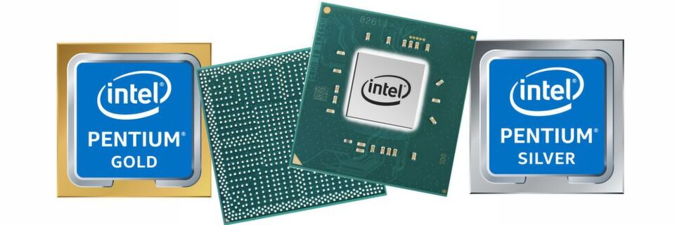 Die Gemini-Lake-Prozessoren kommen als Celeron- und Pentium-Silber-Modelle auf den Markt. Das Gold-Label bleibt den Pentium-Prozessoren auf Core-Basis vorbehalten. Die Gemini-Lake-Prozessoren kommen als Celeron- und Pentium-Silber-Modelle auf den Markt. Das Gold-Label bleibt den Pentium-Prozessoren auf Core-Basis vorbehalten.