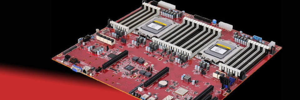 Der AMD Epyc SoC erlaubt Speichergrößen bis 4 Terabyte RAM und einen Datendurchsatz von 9,1 Mio. IOPS. Der AMD Epyc SoC erlaubt Speichergrößen bis 4 Terabyte RAM und einen Datendurchsatz von 9,1 Mio. IOPS.