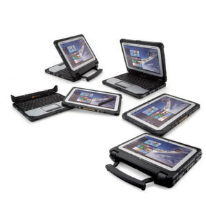Das Detachable-Notebook erlaubt vielfältige Nutzungsvarianten. Das Tablet kann in zwei Orientierungen mit dem Keyboard-Dock verbunden werden. Das Detachable-Notebook erlaubt vielfältige Nutzungsvarianten. Das Tablet kann in zwei Orientierungen mit dem Keyboard-Dock verbunden werden.
