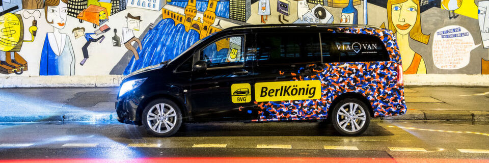 Die BVG und Via-Van, ein Joint Venture aus Daimlers Transportersparte und Softwareexperte Via, bringen einen On-Demand-Shuttleservice nach Berlin. Die BVG und Via-Van, ein Joint Venture aus Daimlers Transportersparte und Softwareexperte Via, bringen einen On-Demand-Shuttleservice nach Berlin.
