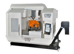 The new Spinner VC1650 5-axis machining centre marketed by Whitehouse Machine Tools in the UK and Ireland. The new Spinner VC1650 5-axis machining centre marketed by Whitehouse Machine Tools in the UK and Ireland.