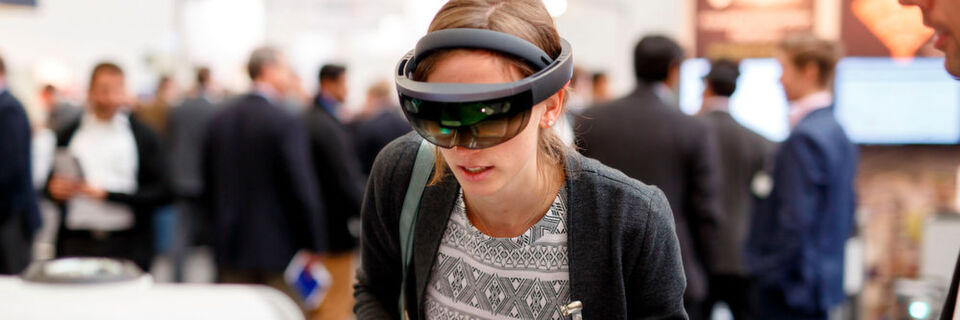 Allgegenwärtig: AR-Datenbrillen auf dem diesjährigen PTC-Forum Europe in Stuttgart. Allgegenwärtig: AR-Datenbrillen auf dem diesjährigen PTC-Forum Europe in Stuttgart.