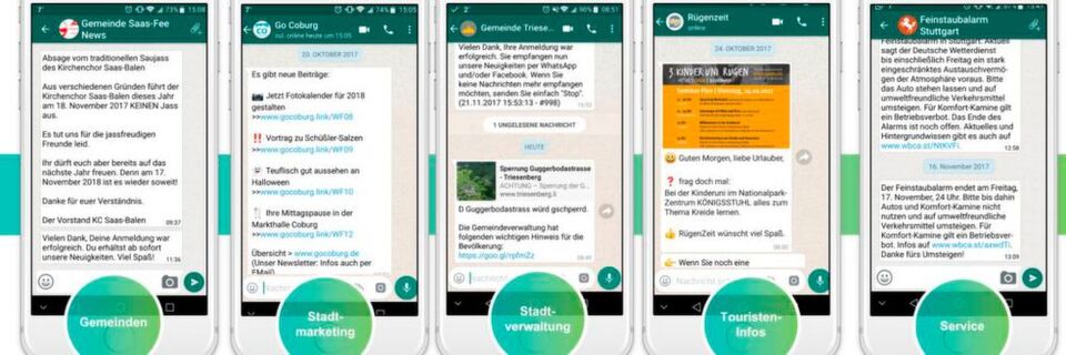 WhatsApp in Kommunen in diversen Einsatzbereichen WhatsApp in Kommunen in diversen Einsatzbereichen