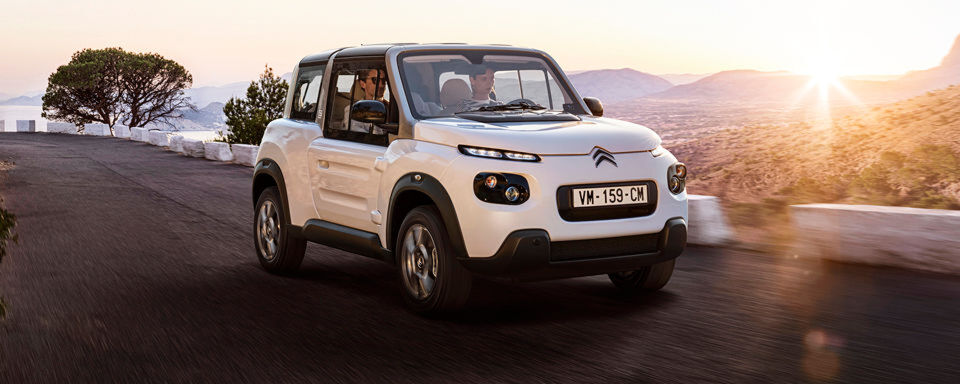 Citroen hat aus dem Elektro-Strandbuggy Mehari ein vollwertiges Fahrzeug gemacht. Citroen hat aus dem Elektro-Strandbuggy Mehari ein vollwertiges Fahrzeug gemacht.