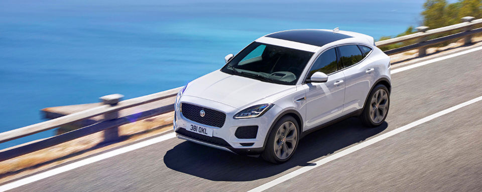 Mit dem E-Pace bringt Jaguar sein zweites SUV-Modell in den Markt. Mit dem E-Pace bringt Jaguar sein zweites SUV-Modell in den Markt.