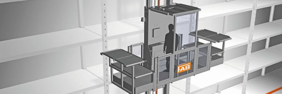Ein manuelles Regalbediengerät ist im Zusammenwirken mit dem FAB-Sicherheitskonzept ein konkurrenzfähiges System gegenüber der Automatisierung. Ein manuelles Regalbediengerät ist im Zusammenwirken mit dem FAB-Sicherheitskonzept ein konkurrenzfähiges System gegenüber der Automatisierung.