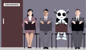 Selbst in Personalabteilungen können Sachbearbeitertätigkeiten – zumindest teilweise – von künstlichen Entitäten (Chatbots) übernommen werden. Selbst in Personalabteilungen können Sachbearbeitertätigkeiten – zumindest teilweise – von künstlichen Entitäten (Chatbots) übernommen werden.