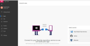 Repositories lassen sich schnell und einfach an Visual Studio App Center anbinden. Repositories lassen sich schnell und einfach an Visual Studio App Center anbinden.