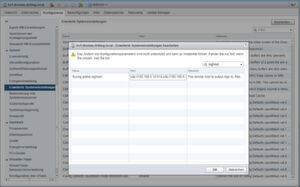 Für die Konfiguration des syslog-Ziels für ESXi-Host gibt es kein eignes Menü. Der Eintrag erfolgt mithilfe eines erweiterten Parameters. Für die Konfiguration des syslog-Ziels für ESXi-Host gibt es kein eignes Menü. Der Eintrag erfolgt mithilfe eines erweiterten Parameters.