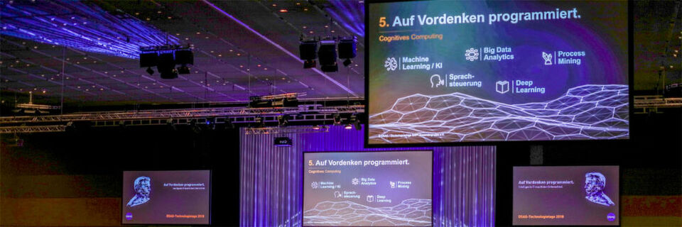 Flexibel und schnell in die hybride IT-Welt: „Auf Vordenken programmiert“, so das Motto der DSAG-Technologietage 2018. Flexibel und schnell in die hybride IT-Welt: „Auf Vordenken programmiert“, so das Motto der DSAG-Technologietage 2018.