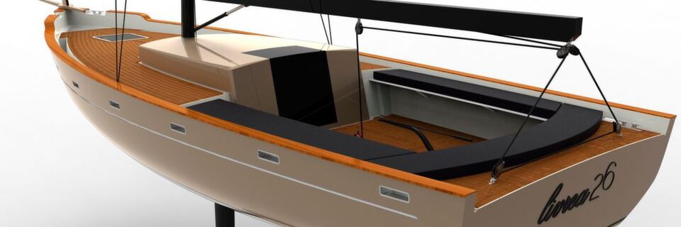 Die 3D-gedruckte Yacht, der Mini 650, soll 2019 für den Minitransat, einem bekannten transatlantischen Segelwettbewerb von Europa nach Südamerika. in See stechen. Die 3D-gedruckte Yacht, der Mini 650, soll 2019 für den Minitransat, einem bekannten transatlantischen Segelwettbewerb von Europa nach Südamerika. in See stechen.