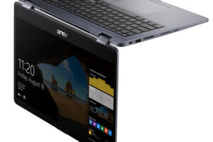 Das umklappbare 15,6-Zoll-Display des Asus Vivobook Flip liefert eine Full-HD-Auflösung. Das umklappbare 15,6-Zoll-Display des Asus Vivobook Flip liefert eine Full-HD-Auflösung.
