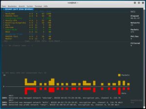 Kismet zeigt alle Funknetzwerke in Reichweite. Mit passenden Adaptern geht das auch mit DECT; Bluetooth oder Zigbee. Kismet zeigt alle Funknetzwerke in Reichweite. Mit passenden Adaptern geht das auch mit DECT; Bluetooth oder Zigbee.