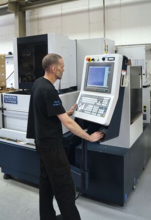 With the Excetek V400G running almost around the clock, the company ensures that Rolla-V customers get their press brake tools on time. With the Excetek V400G running almost around the clock, the company ensures that Rolla-V customers get their press brake tools on time.