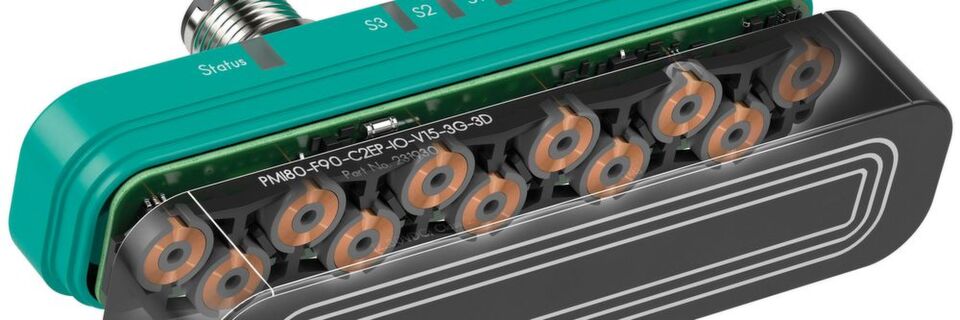 Als Wegbereiter zu Industrie 4.0 stellt Pepperl+Fuchs mit Sensorik 4.0 geeignete Sensortechnologien zur Verfügung. Diese verfügen über die Standardschnittstelle IO-Link und unterstützen so die Digitalisierung industrieller Anwendungen. Im Bild das induktive F90-Wegmesssystem mit 80-mm-Messbereich. Als Wegbereiter zu Industrie 4.0 stellt Pepperl+Fuchs mit Sensorik 4.0 geeignete Sensortechnologien zur Verfügung. Diese verfügen über die Standardschnittstelle IO-Link und unterstützen so die Digitalisierung industrieller Anwendungen. Im Bild das induktive F90-Wegmesssystem mit 80-mm-Messbereich.