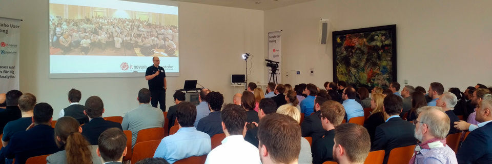 Rund 100 Personen aus Österreich, der Schweiz und Deutschland nahmen am fünften Pentaho User Meeting teil. Rund 100 Personen aus Österreich, der Schweiz und Deutschland nahmen am fünften Pentaho User Meeting teil.