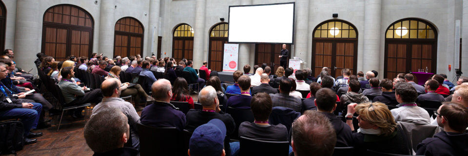 Die Neo4J-Präsentationen fanden im Berliner Humboldt-Carré statt. Die Neo4J-Präsentationen fanden im Berliner Humboldt-Carré statt.