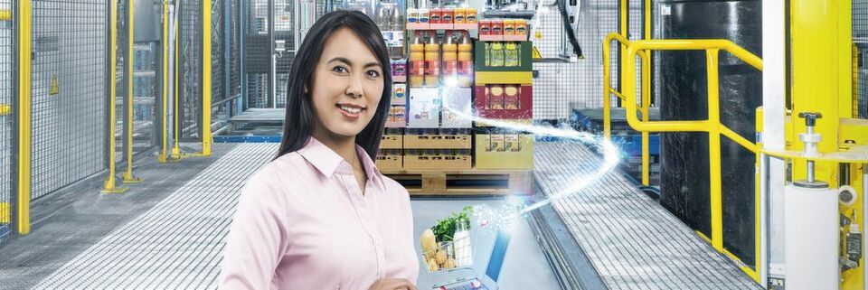 E-Grocery spielt im Lebensmittelhandel eine entscheidende Rolle – das bedeutet Herausforderungen für die Intralogistik. E-Grocery spielt im Lebensmittelhandel eine entscheidende Rolle – das bedeutet Herausforderungen für die Intralogistik.