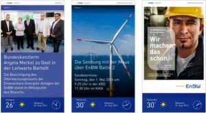 Beispiel für ein dreistufiges Redaktionskonzept im Split-Screen bei der EnBW AG. Beispiel für ein dreistufiges Redaktionskonzept im Split-Screen bei der EnBW AG.