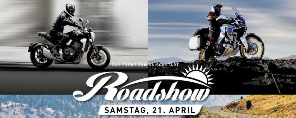 Am 21. April läuten die Honda-Vertragspartner den Motorrad-Saisonstart ein: Die 2018er Modellneuheiten locken zum Probefahren bei der Honda Roadshow. Am 21. April läuten die Honda-Vertragspartner den Motorrad-Saisonstart ein: Die 2018er Modellneuheiten locken zum Probefahren bei der Honda Roadshow.