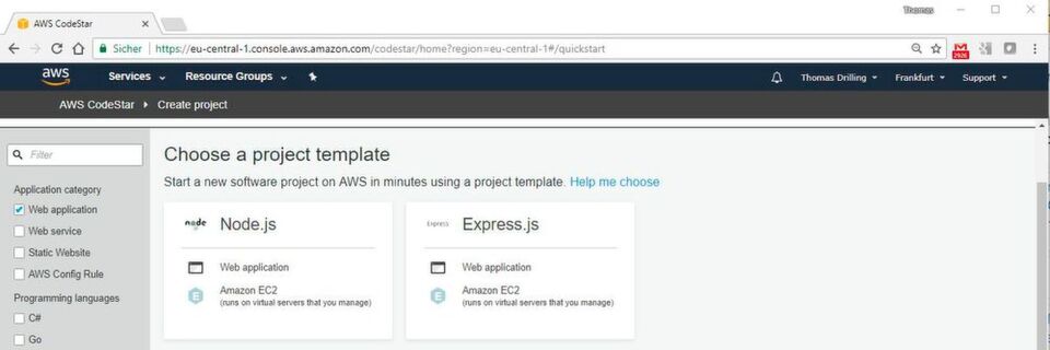 CodeStar-Vorlagen erleichtern Entwicklern die Arbeit, da sie sich um die Grundkonfiguration keine Gedanken machen müssen. CodeStar-Vorlagen erleichtern Entwicklern die Arbeit, da sie sich um die Grundkonfiguration keine Gedanken machen müssen.
