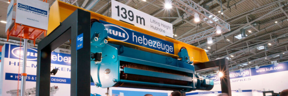 Am Stand von Kuli können Besucher die Hebezeuge hautnah erleben. Am Stand von Kuli können Besucher die Hebezeuge hautnah erleben.