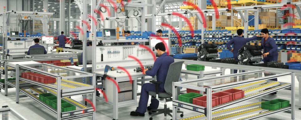 Vernetzung ist im Trend: hier ein Demonstrator von Steute für E-Kanban. Vernetzung ist im Trend: hier ein Demonstrator von Steute für E-Kanban.
