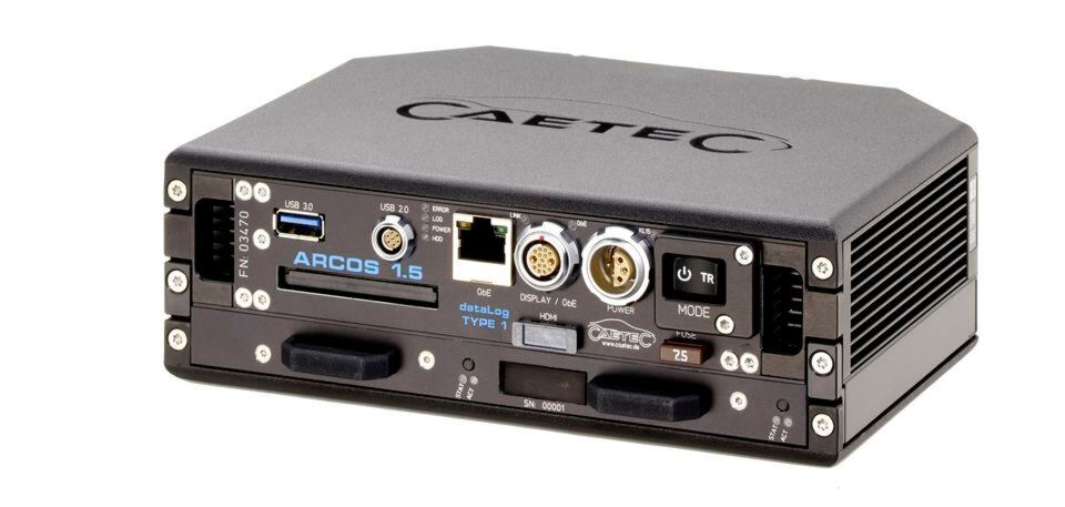Das Massenspeichermedium DriveBay erweitert den Datenlogger ARCOS 1.5 und erlaubt Speichertiefen bis zu einem Terabyte. Das Massenspeichermedium DriveBay erweitert den Datenlogger ARCOS 1.5 und erlaubt Speichertiefen bis zu einem Terabyte.