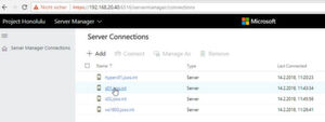 „Project Honolulu“ ist der neue Web-basierte Server-Manager, mit dem sich alle aktuellen Windows-Versionen verwalten lassen, auch Windows Server 2019. „Project Honolulu“ ist der neue Web-basierte Server-Manager, mit dem sich alle aktuellen Windows-Versionen verwalten lassen, auch Windows Server 2019.