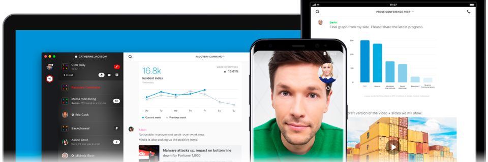 Als Messenger für Unternehmen beinhaltet Wire Gruppenchats, HD-Anrufe und Dateitransfers. Als Messenger für Unternehmen beinhaltet Wire Gruppenchats, HD-Anrufe und Dateitransfers.