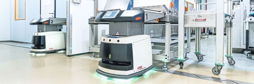 Mit den FTS von DS Automotion hat ein weltweit führender Produzent von Leiterplatten seine Fertigung optimiert. Mit den FTS von DS Automotion hat ein weltweit führender Produzent von Leiterplatten seine Fertigung optimiert.