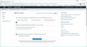 Ist der Master-Server einmal online, verschwindet die Schaltfläche zum Herunterladen der Anmeldeinformationen. Ist der Master-Server einmal online, verschwindet die Schaltfläche zum Herunterladen der Anmeldeinformationen.