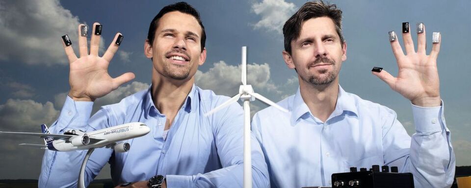 Entwickeln Körperschallsensoren: die Indtact-Gründer Clemens Launer und Raino Petricevic (v. li.). Entwickeln Körperschallsensoren: die Indtact-Gründer Clemens Launer und Raino Petricevic (v. li.).