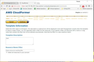 Ein Assistent führt den CloudFormer-Anwender bei der Generierung des Templates. Ein Assistent führt den CloudFormer-Anwender bei der Generierung des Templates.