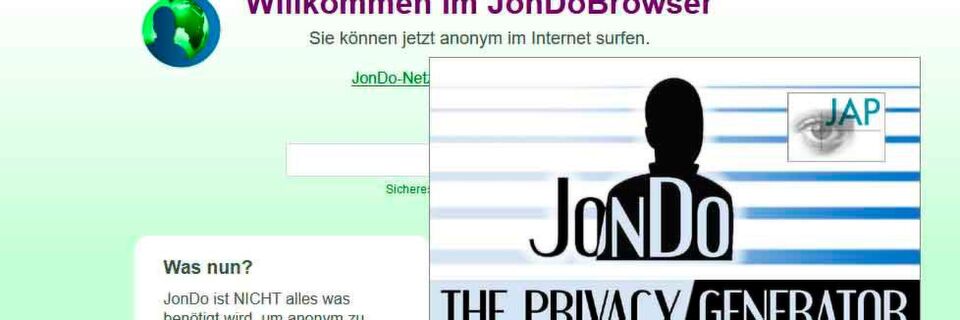 Mit JonDoBrowser kann eine sichere und mobile Surf-Umgebung erstellt werden. Mit JonDoBrowser kann eine sichere und mobile Surf-Umgebung erstellt werden.