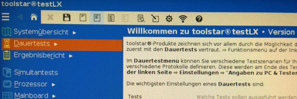 Toolhouse hat mit Toolstar Test LX Neo eine neue Version der Testsoftware auf Linux-Basis auf den Markt gebracht und dabei die Oberfläche gründlich modernisiert. Toolhouse hat mit Toolstar Test LX Neo eine neue Version der Testsoftware auf Linux-Basis auf den Markt gebracht und dabei die Oberfläche gründlich modernisiert.
