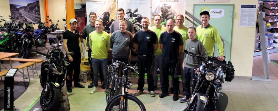 Ein Team, zwei Themen: Motorrad- und E-Bike-Verkauf laufen getrennt, weil die Zielgruppen andere sind. Ein Team, zwei Themen: Motorrad- und E-Bike-Verkauf laufen getrennt, weil die Zielgruppen andere sind.