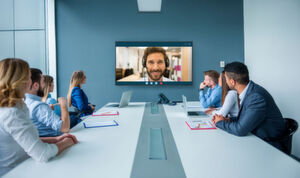 Die Multisync-C-Displays verfügen über eine Wake-up-Funktion für einen automatischen Start bei Meetings. Die Multisync-C-Displays verfügen über eine Wake-up-Funktion für einen automatischen Start bei Meetings.
