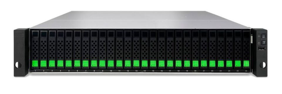 Das XCubeFAS XF2026 ist das erste All-Flash-SAN des taiwanischen Herstellers Qsan. Es kann mit mit einer breiten Palette von SAS- oder SATA-SSDs bestückt werden. Das XCubeFAS XF2026 ist das erste All-Flash-SAN des taiwanischen Herstellers Qsan. Es kann mit mit einer breiten Palette von SAS- oder SATA-SSDs bestückt werden.