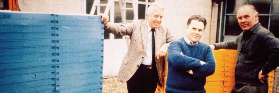 Vor 40 Jahren: Entwicklung der ersten Faltbox Europas. Vor 40 Jahren: Entwicklung der ersten Faltbox Europas.