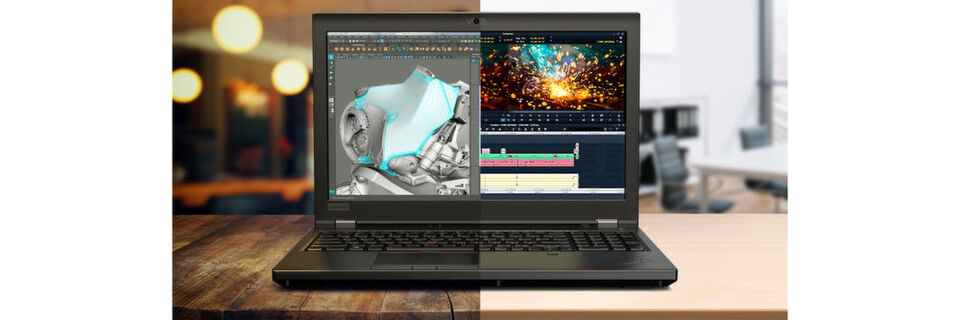 Das Thinkpad P52 soll bei Anwendungen wie 3D-Animation, CAD oder professioneller Videobearbeitung mit Intel-Hexacore-CPU und Nvidia Quadro P3200 eine sehr hohe Leistung liefern. Das Thinkpad P52 soll bei Anwendungen wie 3D-Animation, CAD oder professioneller Videobearbeitung mit Intel-Hexacore-CPU und Nvidia Quadro P3200 eine sehr hohe Leistung liefern.