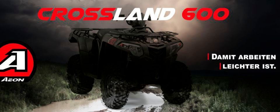 Die Crossland 600 von Aeon wird ab Juli 2018 als Nutzfahrzeug vermarktet. Durch die spezielle Bauweise erstreckt sich der Aufgabenbereich von Kontrollfahrten bis hin zu Saatgut-Streuen, Lastenbeförderung und Winterdiensten. Die Crossland 600 von Aeon wird ab Juli 2018 als Nutzfahrzeug vermarktet. Durch die spezielle Bauweise erstreckt sich der Aufgabenbereich von Kontrollfahrten bis hin zu Saatgut-Streuen, Lastenbeförderung und Winterdiensten.
