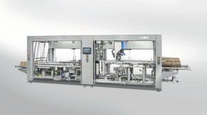 Mit dem Sammelpacker „Elematic 3001“ können durch standardisierte Baugruppen unterschiedliche Einlaufszenarien für verschiedene Packstile umgesetzt werden. Mit dem Sammelpacker „Elematic 3001“ können durch standardisierte Baugruppen unterschiedliche Einlaufszenarien für verschiedene Packstile umgesetzt werden.