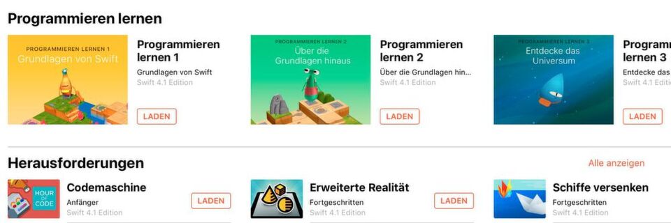 Swift Playgrounds auf dem iPad soll das Erlernen der Programmiersprache kinderleicht machen. Swift Playgrounds auf dem iPad soll das Erlernen der Programmiersprache kinderleicht machen.