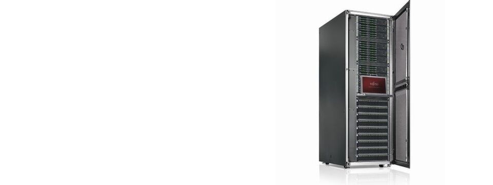 „Fujitsu Eternus CS800„ erlaubt, von 14 Terabyte auf über 60 Petabyte zu skalieren und den Datendurchsatz von 8 TB auf 150 TB pro Stunde zu steigern. „Fujitsu Eternus CS800„ erlaubt, von 14 Terabyte auf über 60 Petabyte zu skalieren und den Datendurchsatz von 8 TB auf 150 TB pro Stunde zu steigern.