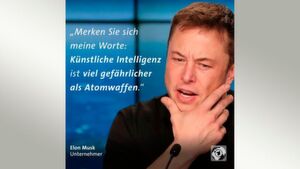 Auf der Digitalkonferenz SXSW warnte der Tesla-Gründer Elon Musk vor KI - die Technologie könne sich verselbstständigen und der Mensch die Kontrolle verlieren. Daher sei sie eine Bedrohung. Auf der Digitalkonferenz SXSW warnte der Tesla-Gründer Elon Musk vor KI - die Technologie könne sich verselbstständigen und der Mensch die Kontrolle verlieren. Daher sei sie eine Bedrohung.
