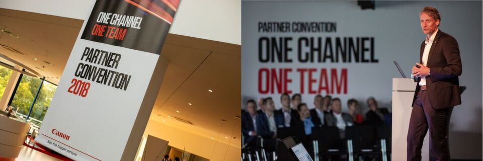 Auf der Partner Convention in Krefeld am 14.6.2018 präsentierte Hajo Soldan, Director des B2B Partner Channels, das neue Partnerprogramm von Canon. Auf der Partner Convention in Krefeld am 14.6.2018 präsentierte Hajo Soldan, Director des B2B Partner Channels, das neue Partnerprogramm von Canon.