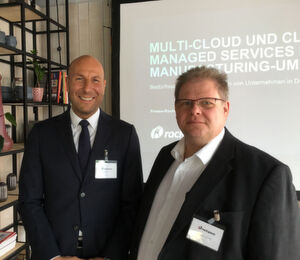 Jens Puhle (li.), seit kurzem neuer Vertriebsdirektor für Deutschland bei Rackspace, und Wolfgang Schwab, Principal Consultant Pierre Audoin Consultants (PAC). Jens Puhle (li.), seit kurzem neuer Vertriebsdirektor für Deutschland bei Rackspace, und Wolfgang Schwab, Principal Consultant Pierre Audoin Consultants (PAC).
