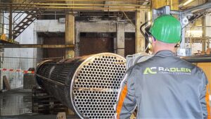 Vollständige Regeneration eines 3 m langen Rohrs in 3 min durch RTC-Reinigung Vollständige Regeneration eines 3 m langen Rohrs in 3 min durch RTC-Reinigung